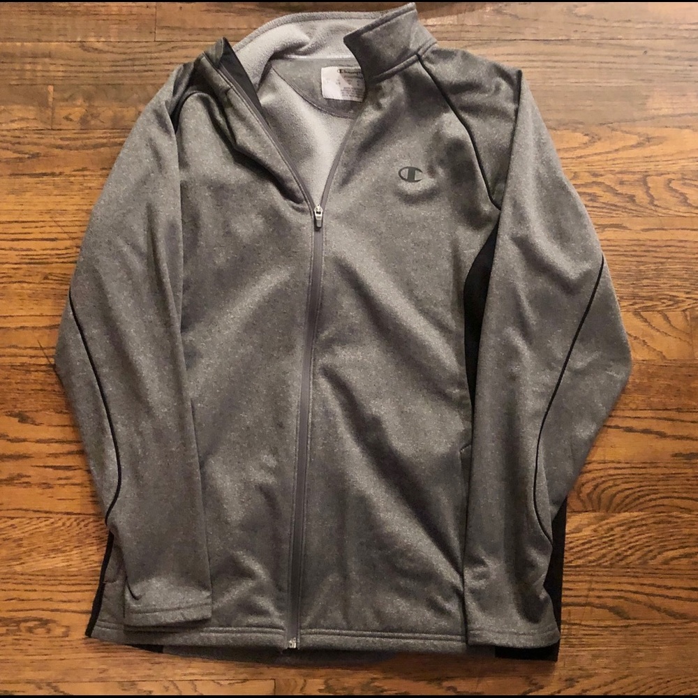 Champion Powertrain Zip Up Gray Jacket
